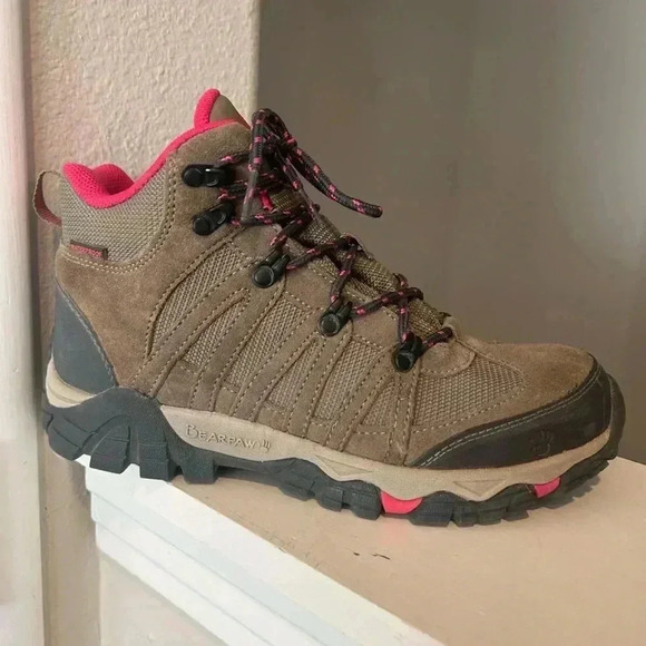 Bearpaw Women's Ridgewood Mid Suede Hiking Boots LV5 Cocoa Size US: 8 - Picture 2 of 9